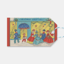 Niedlich Vintage Weihnachtsgrüße Antiker Winter