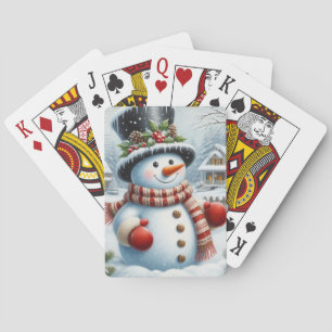 Niedlich, Vintage/Whimsical Weihnachten/Winter Sch Spielkarten