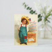 Niedlich Vintager 4. Juli Postkarte (Stehend Vorderseite)