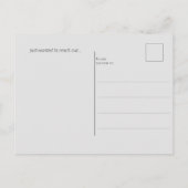 Niedlich Vintager Stil Bunny Postcard Postkarte (Rückseite)