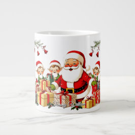 Niedlich Vintages Weihnachten Jumbo-Tasse