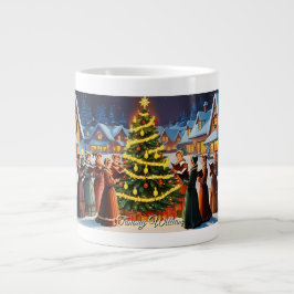 Niedlich Vintages Weihnachten Jumbo-Tasse