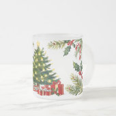 Niedlich Vintages Weihnachten Mattglastasse (VorderseiteRechts)