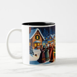Niedlich Vintages Weihnachten Zweifarbige Tasse