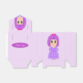 Niedlich Violet Girl Danke Geschenkschachtel (Ungefaltet)
