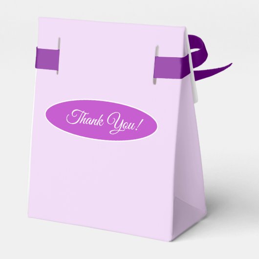 Niedlich Violet Girl Danke Geschenkschachtel (Rückseite)