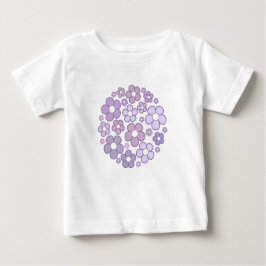Niedlich-violette Blumen Baby T-shirt