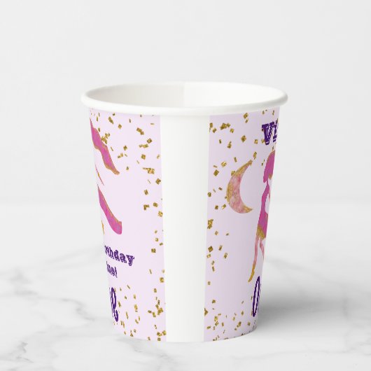 Niedlich Virgo First Birthday & Gold Confetti Pappbecher (Links)