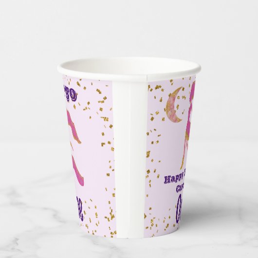 Niedlich Virgo First Birthday & Gold Confetti Pappbecher (Rechts)