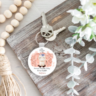 Niedlich Virgo Maiden Watercolor Bull Zodiac Schlüsselanhänger