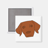 Niedlich Vizsla Magnet (Vorderseite/Rückseite)