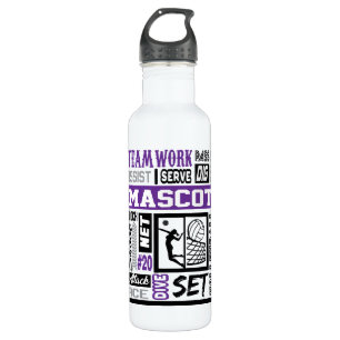 Niedlich Volleyball Edelstahlflasche