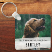 Niedlich vom Hund-Foto Schlüsselanhänger (Vorderseite)