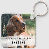 Niedlich vom Hund-Foto Schlüsselanhänger (Rückseite)