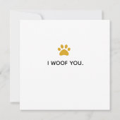 Niedlich vom Hund zum Vater Vatertag Karte (Rückseite)