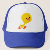 Niedlich Walking Cartoon Duckling Hat Truckerkappe (Vorderseite)