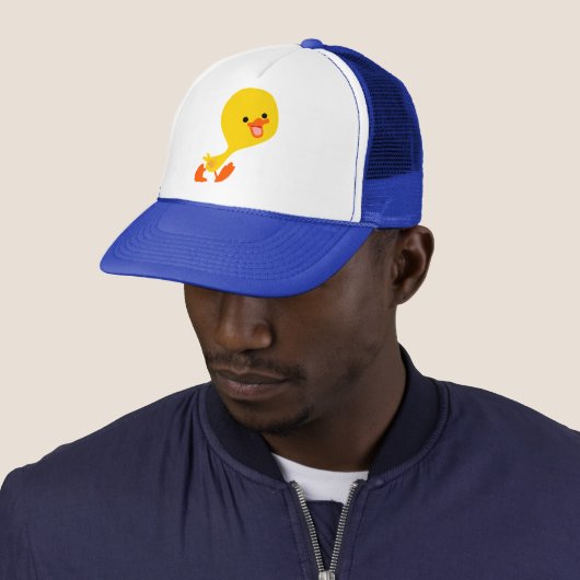 Niedlich Walking Cartoon Duckling Hat Truckerkappe (Beispiel)