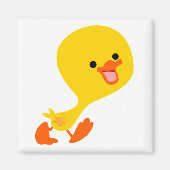 Niedlich Walking Cartoon Duckling Magnet (Vorne)