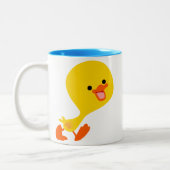 Niedlich Walking Cartoon Duckling Tasse (Links)