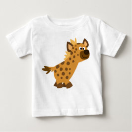 Niedlich Walking Cartoon Hyena Baby T - Shirt