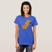Niedlich Walking Cartoon Hyena Women T - Shirt (Vorne ganz)