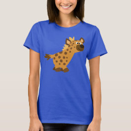 Niedlich Walking Cartoon Hyena Women T - Shirt