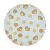 Niedlich Walnut Nut Pattern Pastellblau Schneidebrett (Vorderseite)