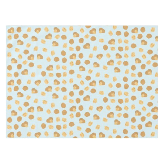 Niedlich Walnut Nut Pattern Pastellblau Tischdecke (Vorderseite (Horizontal))