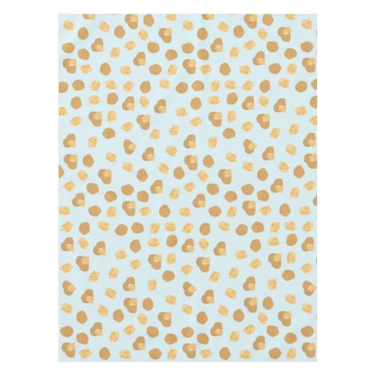 Niedlich Walnut Nut Pattern Pastellblau Tischdecke (Vorderseite)