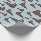 Niedlich Walrus Pattern Geschenkpapier (Ecke)