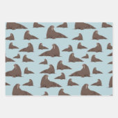 Niedlich Walrus Pattern Geschenkpapier Set (Vorderseite 2)
