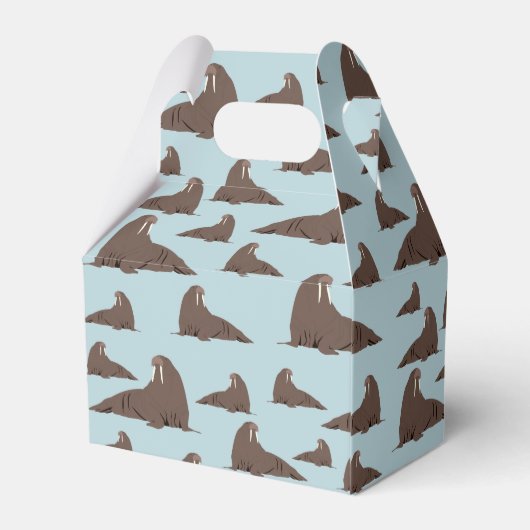 Niedlich Walrus Pattern Geschenkschachtel (Rückseite)