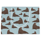 Niedlich Walrus Pattern Große Geschenktüte (Vorderseite)