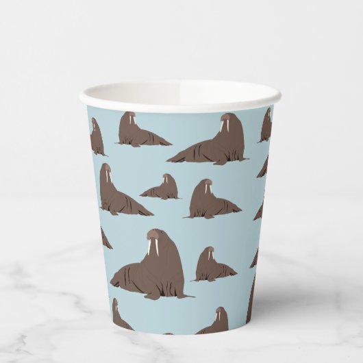 Niedlich Walrus Pattern Pappbecher (Links)
