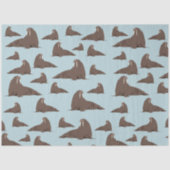 Niedlich Walrus Pattern Seidenpapier (Vorderseite)