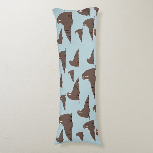 Niedlich Walrus Pattern Seitenschläferkissen (Vorderseite Vertikal)