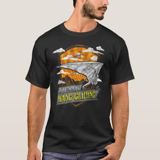 Niedlich wäre ich eher Hang Gliding Hangliding Pun T-Shirt (Vorderseite)