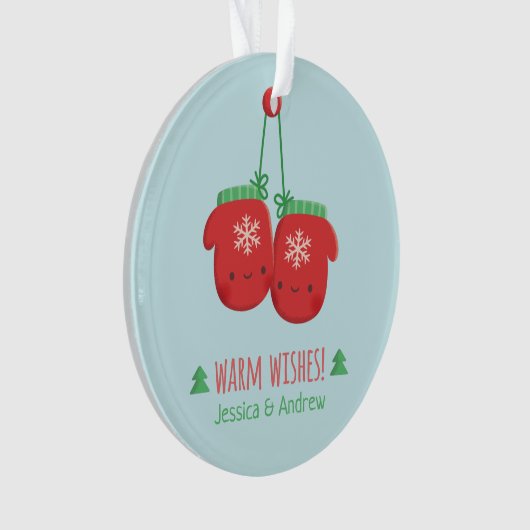 Niedlich wärmen Sie Ornament (Vorderseite)