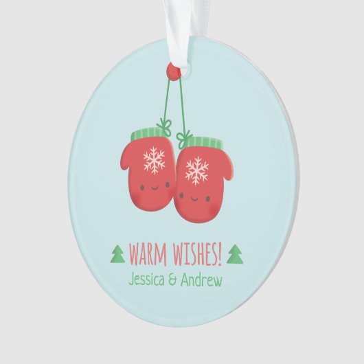 Niedlich wärmen Sie Ornament (Vorderseite)