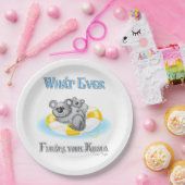 NIEDLICH Was auch immer Ihren Koala schweben lässt Pappteller (Party)