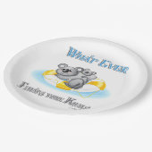 NIEDLICH Was auch immer Ihren Koala schweben lässt Pappteller (Schrägansicht)