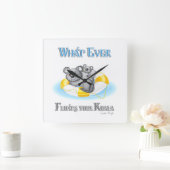 NIEDLICH Was auch immer Ihren Koala schweben lässt Quadratische Wanduhr (Zuhause)