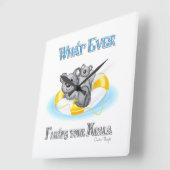 NIEDLICH Was auch immer Ihren Koala schweben lässt Quadratische Wanduhr (Winkel)