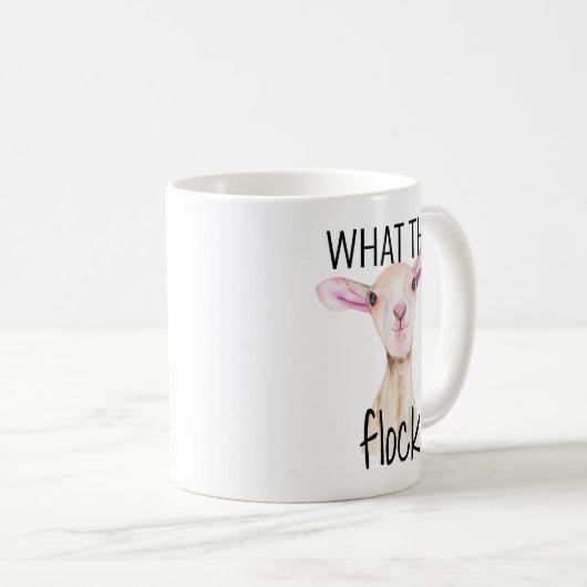 Niedlich, was das Lamm der Flock-Schafe Kaffeetasse (VorderseiteRechts)