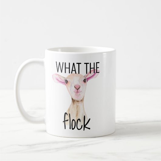 Niedlich, was das Lamm der Flock-Schafe Kaffeetasse (Links)