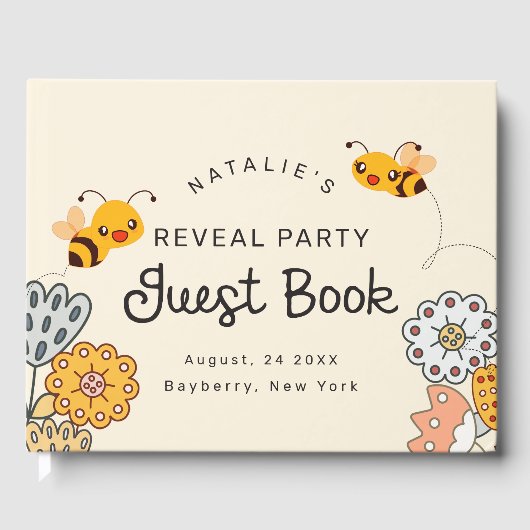 Niedlich, was es sein wird, ein Party zur Aufdecku Gästebuch (Vorderseite)