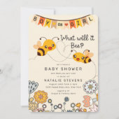 Niedlich, was es sein wird, eine Baby-Dusche zu ze Einladung (Vorderseite)