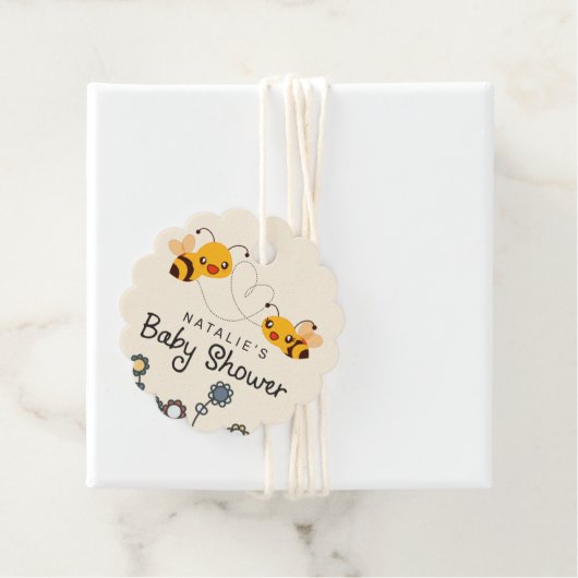 Niedlich, was es sein wird, eine Baby-Dusche zu ze Geschenkanhänger (Beispiel)