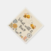 Niedlich, was es sein wird, eine Baby-Dusche zu ze Serviette (Ecke)