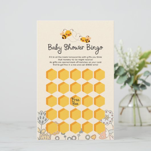 Niedlich Was wird es sein, Baby Shower Bingo Game (Stehend Vorderseite)